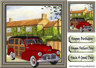 Lovely Cottages with 1948 Red Woody 8x8