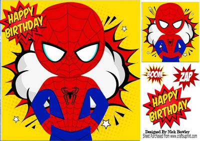 Super Hero Spider Man, Boom Zap 8x8