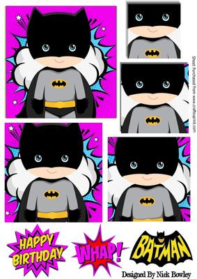 Super Hero Batman Pink Pyramids