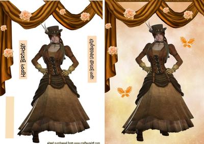 Pretty Steam Punk Lady Poser