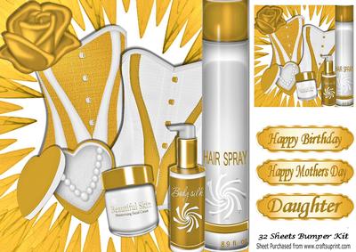A Night in to Pamper Yourself in Gold Accessories 8x8