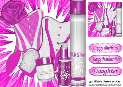 A Night in to Pamper Yourself in Pink Accessories 8x8