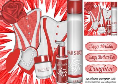 A Night in to Pamper Yourself in Red Accessories 8x8