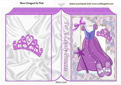 A Fairytale Book of a Purple Sparkle Princess Dress