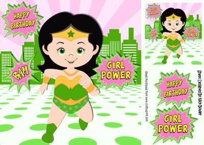 Super Girl, in Green Girl Power! 8x8