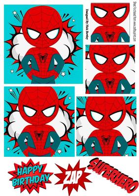 Boom! Zap! Spider Man in Turq Pyramids