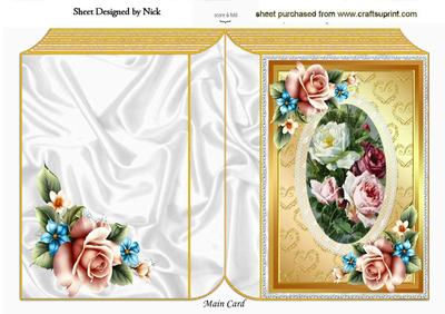 Pretty Vintage and Summer Roses Folded Book