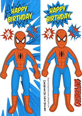 Super Hero, Spiderman Whap (orange) Tall Dl