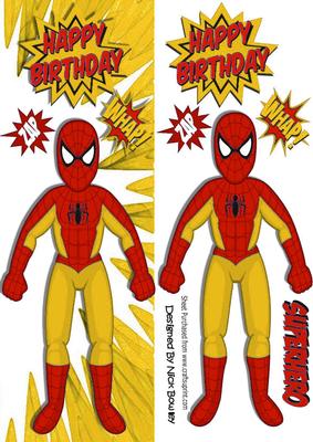 Super Hero, Spiderman Whap (red/gold) Tall Dl