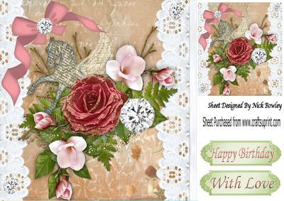 Pegasus the Flying Horse with Flower Arrangement 8x8