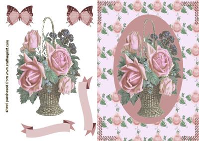 Pretty Basket of Roses