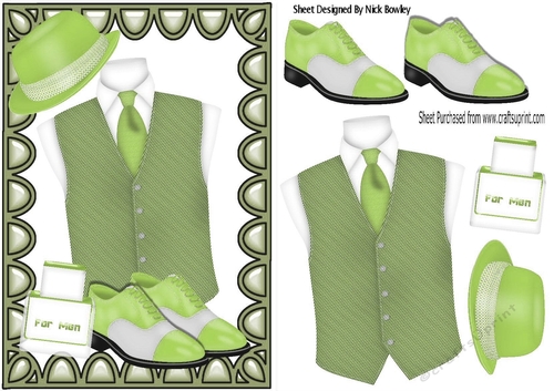 Very Dashing! Mens Green Accessories 