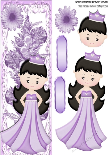 Pretty  princess  Lavender with flowers tall DL