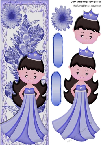 Pretty Princess Bluebell with flowers tall DL