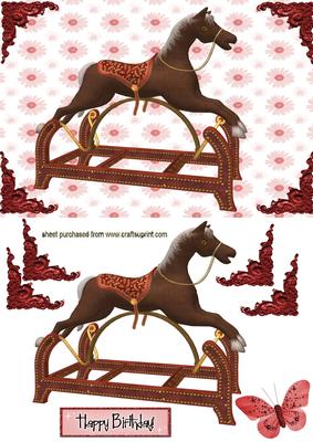 Gorgeous Rocking Horse for a Little Girl (pink)