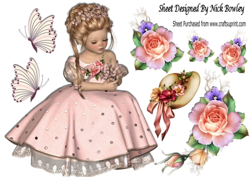 pretty in pink with roses and lace A4