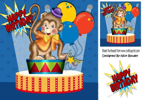 whos a cheeky monkey! in the circus 8x8