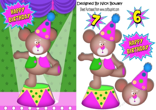 Teddy Bear Antics in the circus A5