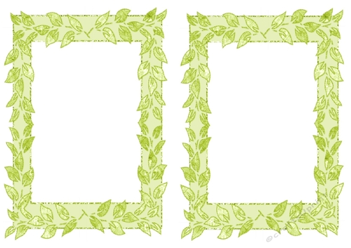 Lovely Card fronts /toppers  in green  leaf design 