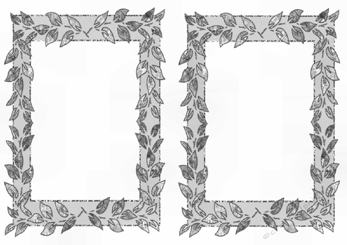 Lovely Card fronts /toppers  in silver leaf design