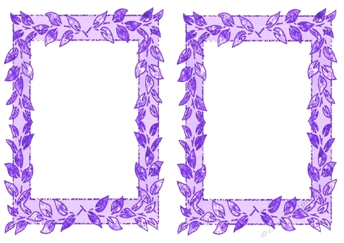 Lovely Card fronts /toppers  in purple  leaf design