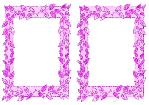 Lovely Card fronts /toppers  in pink   leaf design