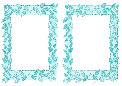 Lovely Card fronts /toppers  in turq leaf design