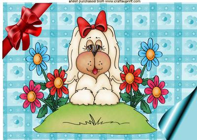 Cute Little White Puppy A4 Topper