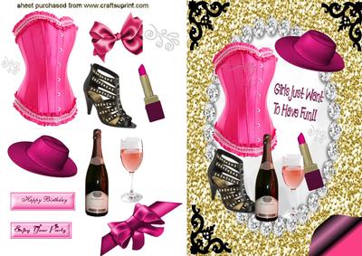 Cerise/black Ladies Accessories