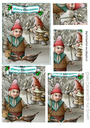 The bird feeder gnome in the snow! pyramids