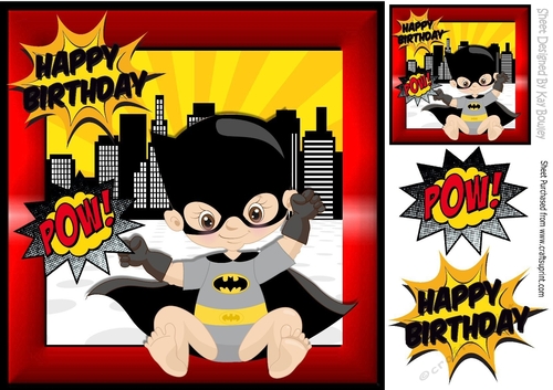 I am bat baby to take on the world pow 8x8
