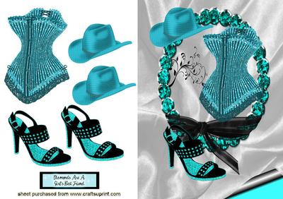 Gorgeous Ladies Turquiose Blue Basque