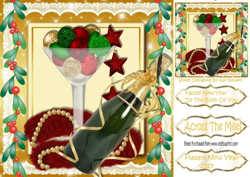 Champagne to celebrate the new year 8x8