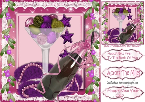  Pink Champagne to celebrate the new year 8x8
