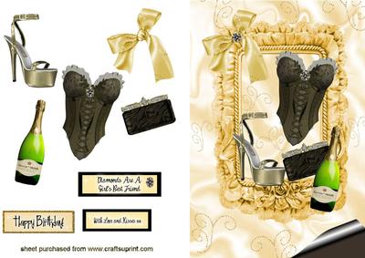 Gold & Brown with Diamond Swirls,ladies Accessories