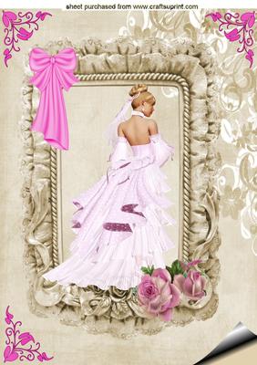 Elegance with Roses A4 Topper