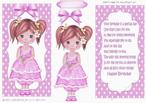 pretty girl in polkadot frame with lilac bow and insert