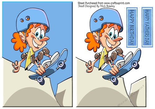 love to chill out with my skateboard (blue)