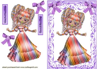 Cute Little Rainbow Girl!