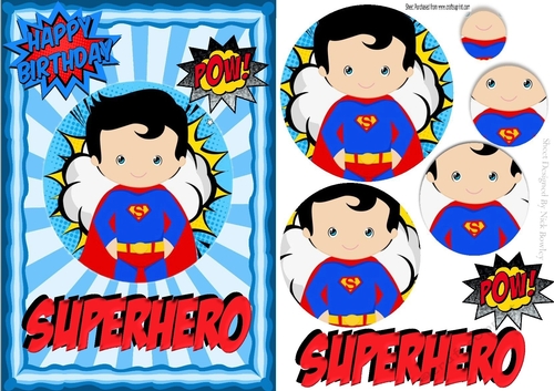 Super boy hero to save our day with captions A5 with pyramids