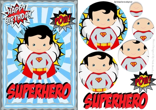 Super boy silver hero to save our day with captions A5 with pyramids