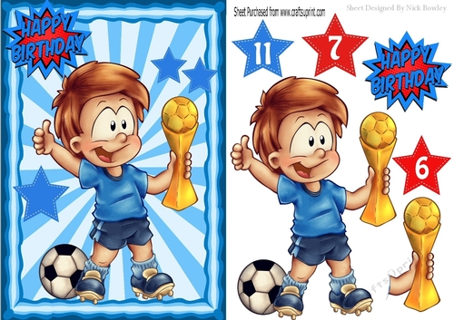 I am The champion footballer in blue A5