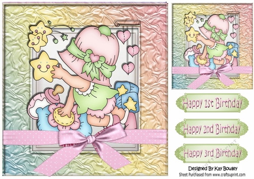 Baby girl in her bonnet reaching for the stars 8x8