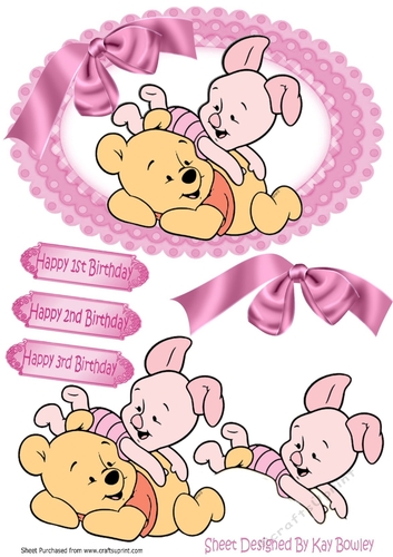 teddy and friend playing with lovely big bow in oval ornate frame