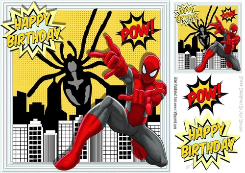 Spider hero silver man is in the city 8x8