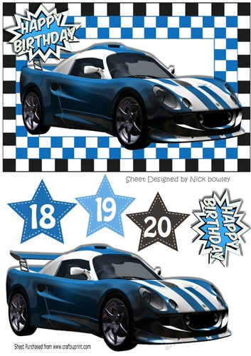 Blue racer in check frame for the big boys A5