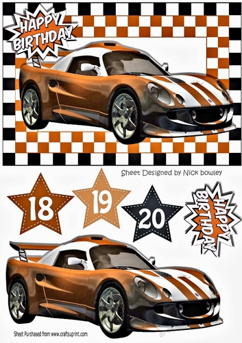 Brown racer in check frame for the big boys A5