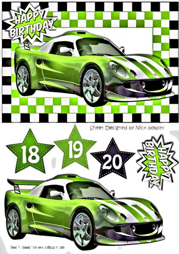 Green racer in check frame for the big boys A5