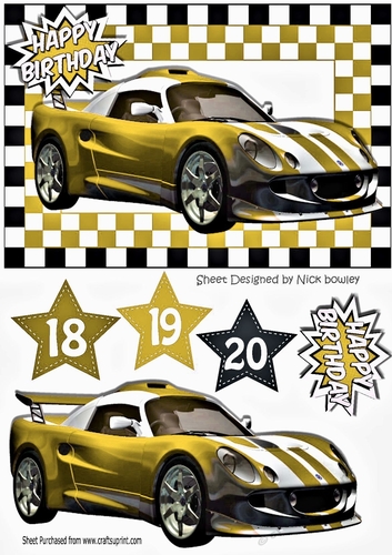 Gold racer in check frame for the big boys A5