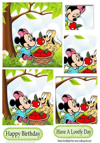 I will share my Apples with you! cute mouse & puppy pyramids